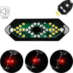 LED Fiets Achterlicht- Veiligheidswaarschuwing- Draadloze Afstandsbediening- Richtingaanwijzer- Lamp Met Elektronische Hoorn -Fietsaccessoire Winkel 1200x1196 6