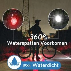 Fietsverlichting USB Oplaadbaar - Waterdicht Fietslamp - LED Fietslampjes - Voorlicht En Achterlicht - Voor Fiets -Fietsaccessoire Winkel 1200x1200 165