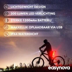 LED Fietsverlichting Set – Oplaadbaar Via USB - Voorlicht En Achterlicht - Waterbestendig - Complete Fietslamp Set -Fietsaccessoire Winkel 1200x1200 186