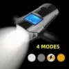 Voorlicht Fiets - Fietslicht - Led Voorlamp - 500 Lumen - Usb Oplaadbaar - Waterdicht - Koplamp Fiets - Snelheidsmeter - Claxon - Vier Standen -Fietsaccessoire Winkel 1200x1200 226