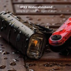 LifeGoods LED Fietsverlichting Set - Voorlicht En Achterlicht - USB Oplaadbaar - Zwart -Fietsaccessoire Winkel 1200x1200 276