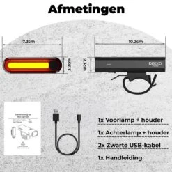 PRO LED 2022 Fietsverlichting Set - Racefiets Verlichting - Voorlicht En Achterlicht - Fietsaccessoires - USB Oplaadbaar - IP65 Waterdicht -Fietsaccessoire Winkel 1200x1200 288