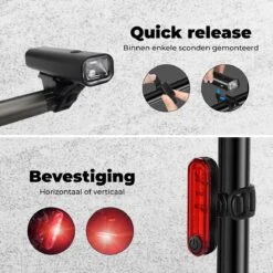 PRO LED 2022 Fietsverlichting Set - Racefiets Verlichting - Voorlicht En Achterlicht - Fietsaccessoires - USB Oplaadbaar - IP65 Waterdicht -Fietsaccessoire Winkel 1200x1200 289