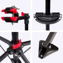 LifeGoods Fiets Montagestandaard - Fietsreparatie Racefiets / MTB - Incl. Stuurhouder - Zwart/Rood -Fietsaccessoire Winkel 1200x1200 35