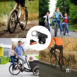 TIKKENS LED Fietsverlichting Set - Fietslamp USB Oplaadbaar - Fietslampjes Voorlicht & Achterlicht - Waterdicht – Zwart -Fietsaccessoire Winkel 1200x1200 357