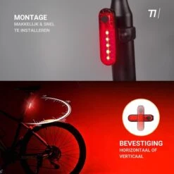 TIKKENS LED Fietsverlichting Set - Fietslamp USB Oplaadbaar - Fietslampjes Voorlicht & Achterlicht - Waterdicht – Zwart -Fietsaccessoire Winkel 1200x1200 358