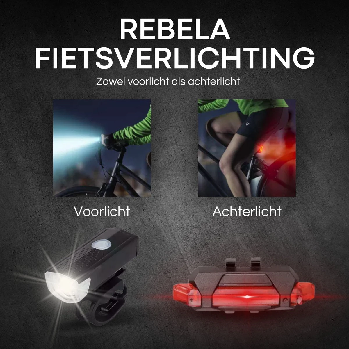Rebela | Fietsverlichting usb oplaadbaar | Voorlicht en Achterlicht | Fietslamp LED | Fietsverlichting Set | Mountainbike Rebela | Fietsverlichting Usb Oplaadbaar | Voorlicht En Achterlicht | Fietslamp LED | Fietsverlichting Set | Mountainbike -Fietsaccessoire Winkel 1200x1200 409