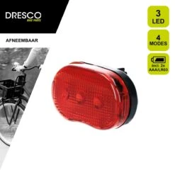 Dresco Achterlicht Fiets 3 Led's | Fietsverlichting Led | Achterlicht Met Batterij En Knipperlicht 9 Dresco Achterlicht Fiets 3 Led's | Fietsverlichting Led | Achterlicht Met Batterij En Knipperlicht -Fietsaccessoire Winkel 1200x1200 413