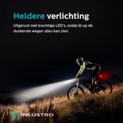 Inlustro Fietslamp Set - Voorlicht / Achterlicht - LED Fietslampjes Rood En Wit - Fietslicht Koplamp - Waterdicht - USB Oplaadbaar 6 Inlustro Fietslamp Set - Voorlicht / Achterlicht - LED Fietslampjes Rood En Wit - Fietslicht Koplamp - Waterdicht - USB Oplaadbaar -Fietsaccessoire Winkel 1200x1200 417