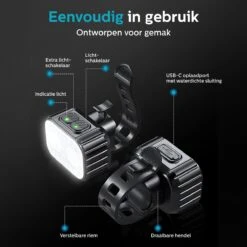 Inlustro Fietslamp Set - Voorlicht / Achterlicht - LED Fietslampjes Rood En Wit - Fietslicht Koplamp - Waterdicht - USB Oplaadbaar 9 Inlustro Fietslamp Set - Voorlicht / Achterlicht - LED Fietslampjes Rood En Wit - Fietslicht Koplamp - Waterdicht - USB Oplaadbaar -Fietsaccessoire Winkel 1200x1200 420