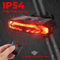 B-care Elektrische Fietsverlichting - Inclusief Afstandsbediening En Richtingaanwijzers - Fietsalarm - Anti Diefstal Alarm - Fiets Achterlicht - Fietsbel - Fiets Accessoires 8 B-care Elektrische Fietsverlichting - Inclusief Afstandsbediening En Richtingaanwijzers - Fietsalarm - Anti Diefstal Alarm - Fiets Achterlicht - Fietsbel - Fiets Accessoires -Fietsaccessoire Winkel 1200x1200 426