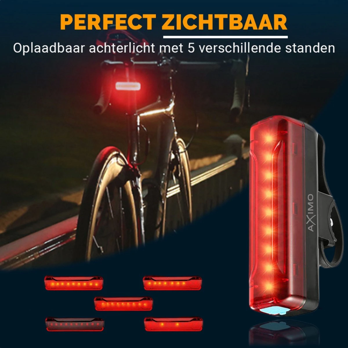 AXIMO Fietsverlichting 500 lumen - Fietslamp USB Oplaadbaar LED - Voorlicht en Achterlicht - Fietslicht Set AXIMO Fietsverlichting 500 Lumen - Fietslamp USB Oplaadbaar LED - Voorlicht En Achterlicht - Fietslicht Set -Fietsaccessoire Winkel 1200x1200 434