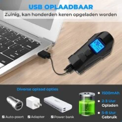 Seidon™ - Fietslamp - Fietsverlichting - Fietslampjes - Fiets Snelheidsmeter - LED Display - Klok - Fietsbel -Fietsaccessoire Winkel 1200x1200 488