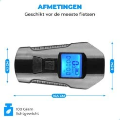 Seidon™ - Fietslamp - Fietsverlichting - Fietslampjes - Fiets Snelheidsmeter - LED Display - Klok - Fietsbel -Fietsaccessoire Winkel 1200x1200 491