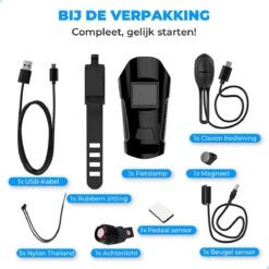 Seidon™ - Fietslamp - Fietsverlichting - Fietslampjes - Fiets Snelheidsmeter - LED Display - Klok - Fietsbel -Fietsaccessoire Winkel 1200x1200 493