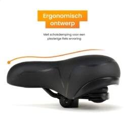 R2B® Fietszadel Voor Dames En Heren - Inclusief Waterdichte Zadelhoes - Zwart - Reflectie En Ventilatie - Gel Zadel / Gelzadel 5 R2B® Fietszadel Voor Dames En Heren - Inclusief Waterdichte Zadelhoes - Zwart - Reflectie En Ventilatie - Gel Zadel / Gelzadel -Fietsaccessoire Winkel 1200x1200 520