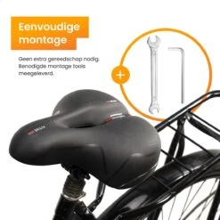 R2B® Fietszadel Voor Dames En Heren - Inclusief Waterdichte Zadelhoes - Zwart - Reflectie En Ventilatie - Gel Zadel / Gelzadel 6 R2B® Fietszadel Voor Dames En Heren - Inclusief Waterdichte Zadelhoes - Zwart - Reflectie En Ventilatie - Gel Zadel / Gelzadel -Fietsaccessoire Winkel 1200x1200 521