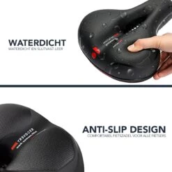 Achaté Fietszadel - Unisex - Extra Comfortabel - Ventilerend - Incl. Zadelhoes En Installatiemateriaal -Fietsaccessoire Winkel 1200x1200 525