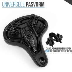 Strex Fietszadel - Unisex - Extra Comfortabel - Ventilerend - Incl. Zadelhoes -Fietsaccessoire Winkel 1200x1200 539