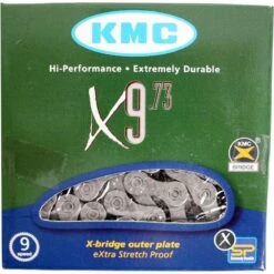 Ketting 9 Speed KMC X9 114 Schakels - Grijs -Fietsaccessoire Winkel 1200x1200 547