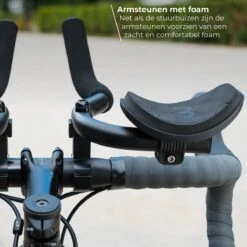 BBB Cycling AeroComfort Ligstuur - Verstelbaar - Aluminium - Opzetstuur Met Armsteun - Zwart - 22.2-31.8mm - BHB-59 -Fietsaccessoire Winkel 1200x1200 613