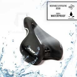 Voltano Sport Fietszadel Iclusief Zadelstrop – Gel Trekking Zadel – Met Uitsparing – Unisex - Zwart -Fietsaccessoire Winkel 1200x1200 623