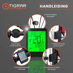 Kilometerteller Fiets - Fietscomputer Draadloos - KM Teller Fiets - Waterdicht Met 17 Functies Snelheidsmeter -Fietsaccessoire Winkel 1200x1200 657