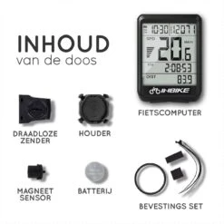 Amenzo© Fietscomputer Draadloos - Kilometerteller - NL Handleiding - Draadloze En Waterdichte Snelheidsmeter - Makkelijke Bevestiging - Fiets GPS - Zwart - Racefiets -Fietsaccessoire Winkel 1200x1200 686