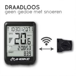 Amenzo© Fietscomputer Draadloos - Kilometerteller - NL Handleiding - Draadloze En Waterdichte Snelheidsmeter - Makkelijke Bevestiging - Fiets GPS - Zwart - Racefiets -Fietsaccessoire Winkel 1200x1200 691