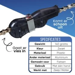 Fietsketting Reiniger - Fietsonderhoud - Kettingreiniger - Zwart 7 Fietsketting Reiniger - Fietsonderhoud - Kettingreiniger - Zwart -Fietsaccessoire Winkel 1200x1200 70