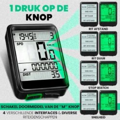 Strex Draadloze Fietscomputer - 17 Functies - Extra Groot Scherm - Draadloze Fiets Computer Draadloos Waterdicht - NL Handleiding 4 Strex Draadloze Fietscomputer - 17 Functies - Extra Groot Scherm - Draadloze Fiets Computer Draadloos Waterdicht - NL Handleiding -Fietsaccessoire Winkel 1200x1200 715