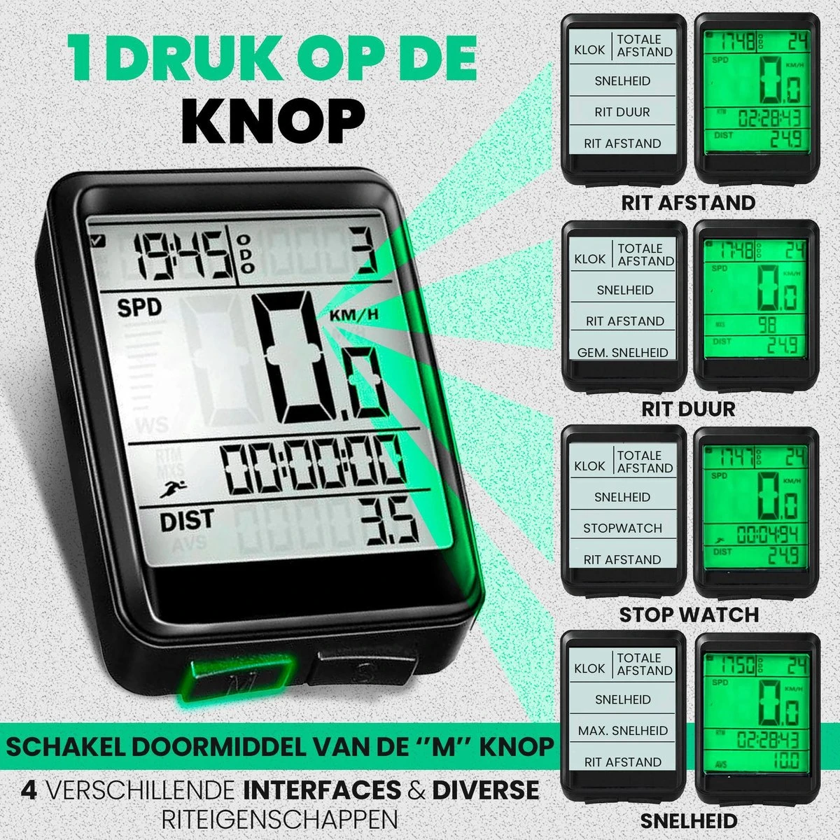 Strex Draadloze Fietscomputer - 17 Functies - Extra Groot Scherm - Draadloze Fiets Computer Draadloos Waterdicht - NL Handleiding Strex Draadloze Fietscomputer - 17 Functies - Extra Groot Scherm - Draadloze Fiets Computer Draadloos Waterdicht - NL Handleiding -Fietsaccessoire Winkel 1200x1200 715