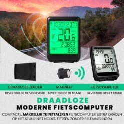 Strex Draadloze Fietscomputer - 17 Functies - Extra Groot Scherm - Draadloze Fiets Computer Draadloos Waterdicht - NL Handleiding 5 Strex Draadloze Fietscomputer - 17 Functies - Extra Groot Scherm - Draadloze Fiets Computer Draadloos Waterdicht - NL Handleiding -Fietsaccessoire Winkel 1200x1200 716