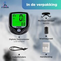 Fibik Draadloze Fietscomputer - Kilometerteller - Draadloos - Waterdicht - Automatisch Verlicht Scherm -Fietsaccessoire Winkel 1200x1200 723