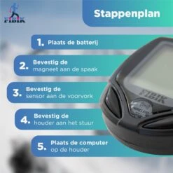 Fibik Draadloze Fietscomputer - Kilometerteller - Draadloos - Waterdicht - Automatisch Verlicht Scherm -Fietsaccessoire Winkel 1200x1200 726