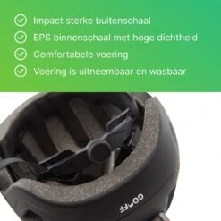 GOOFF® PILOT 3 In 1 Snorscooterhelm Met Afneembaar Vizier - Matzwart - Lichtgewicht Snorfiets Helm - NTA Gecertificeerd Speed Pedelec Helm - Geschikt Voor Blauw Kenteken Snorscooter En Snorfiets - Maat M - Voor Vrouwen En Mannen -Fietsaccessoire Winkel 1200x1200 736