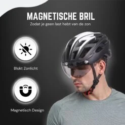 Rebela | Fietshelm | Helm | Hoofdbescherming | Sport Lights Matt Zwart- Wit | Heren-Dames | Medium 54/62cm 7 Rebela | Fietshelm | Helm | Hoofdbescherming | Sport Lights Matt Zwart- Wit | Heren-Dames | Medium 54/62cm -Fietsaccessoire Winkel 1200x1200 813