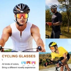 DOWO® - Fietsbrillen - Sportbrillen - Professionele Fietsbril - Lichtgewicht Racefiets -Fietsaccessoire Winkel 1200x1200 827