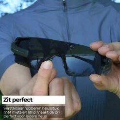 BBB Cycling FullView Fietsbril - Frameless Zonnebril - Wielrenbril Met 3 Lenzen - Glanzend Zwart - BSG-63 -Fietsaccessoire Winkel 1200x1200 899