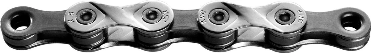 Ketting KMC X9 - 9 speed - 114 schakels - zilver Ketting KMC X9 - 9 Speed - 114 Schakels - Zilver -Fietsaccessoire Winkel