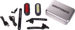 Kryptonite Avenue F-150 / R-75 Verlichtingset LED Accu - Zwart -Fietsaccessoire Winkel 1200x490