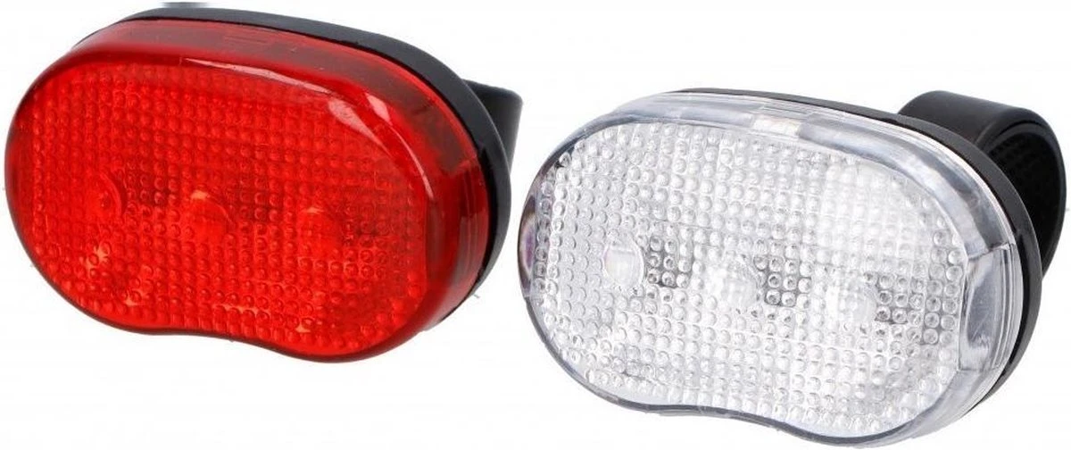 Dresco - Fietsverlichtingsset - Classic - LED - Zwart Dresco - Fietsverlichtingsset - Classic - LED - Zwart -Fietsaccessoire Winkel