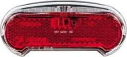 AXA Riff Battery - Fiets Achterlicht - LED Fietsverlichting Op Batterij - Auto On/off Systeem - 50-80 Mm - Rood -Fietsaccessoire Winkel 1200x543