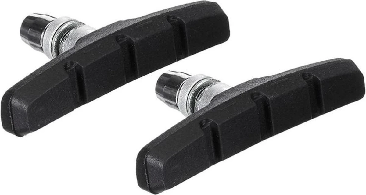 Universele Remblokjes - Remschoen - Rubber - Set 2 Stuks - Fietsen Rubberen Remblok - Remblokkenset - Verstelbaar - V brake - 55mm - Zwart Universele Remblokjes - Remschoen - Rubber - Set 2 Stuks - Fietsen Rubberen Remblok - Remblokkenset - Verstelbaar - V Brake - 55mm - Zwart -Fietsaccessoire Winkel
