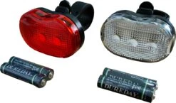 DULA Fietslamp Set Wit - Rood - Fietslampjes - Fietsverlichting - Voor En Achter - 1 Set -Fietsaccessoire Winkel 1200x703