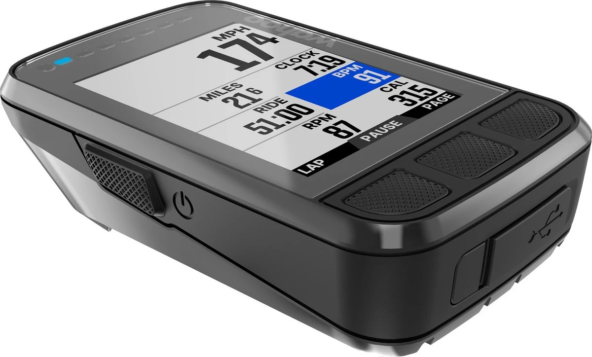 Wahoo ELEMNT BOLT V2 GPS Fietscomputer - Zwart Wahoo Fitness Wahoo ELEMNT BOLT V2 GPS Fietscomputer - Zwart -Fietsaccessoire Winkel 1200x724 1