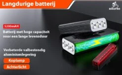 BikePro LED Fietsverlichting Set - Voorlicht En Achterlicht - USB Oplaadbaar - Fietslamp - Koplamp Fiets - Fietslampjes - Fietslichten 9 BikePro LED Fietsverlichting Set - Voorlicht En Achterlicht - USB Oplaadbaar - Fietslamp - Koplamp Fiets - Fietslampjes - Fietslichten -Fietsaccessoire Winkel 1200x741