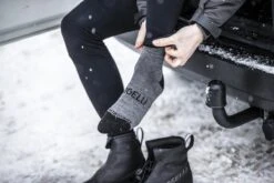 Rogelli Wintersok Merino Wool 2-pack - Grijs & Zwart - Maat 36-39 -Fietsaccessoire Winkel 1200x800 212