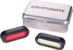 Kryptonite Avenue F-150 / R-75 Verlichtingset LED Accu - Zwart -Fietsaccessoire Winkel 1200x827
