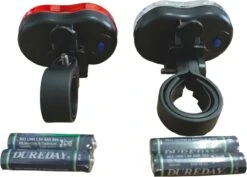 DULA Fietslamp Set Wit - Rood - Fietslampjes - Fietsverlichting - Voor En Achter - 1 Set -Fietsaccessoire Winkel 1200x858